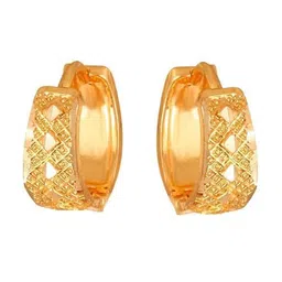 Vighnaharta Gold Plated Hoop Earrings-picture-17