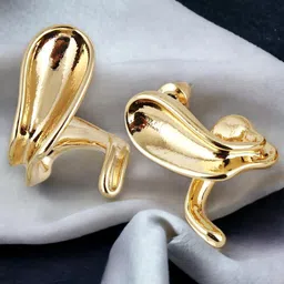 LUCKY JEWELLERY 18k Gold Plated Contemporary Drop Earrings-picture-12