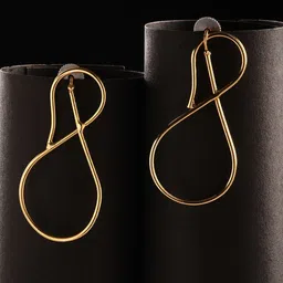 Niska Gold-Plated Contemporary Drop Earrings-image-11
