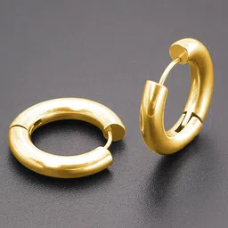 Peora Gold-Plated Contemporary Hoop Earrings-picture-41