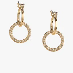 Kazo Gold Plated Contemporary Hoop Earrings-image-43