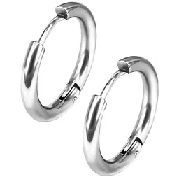 KARISHMA KREATIONS  Stainless Steel Gold-Plated Contemporary Hoop Earrings-picture-39