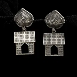 PANASH Silver-Plated Quirky Drop Earrings-picture-11
