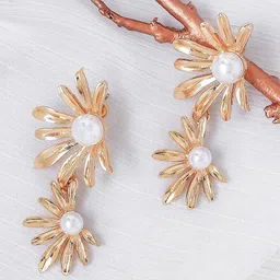 JOKER & WITCH Gold-Plated Contemporary Drop Earrings-picture-30