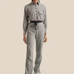 Muvazo Women Custom Straight Fit Cotton Trousers-image-39