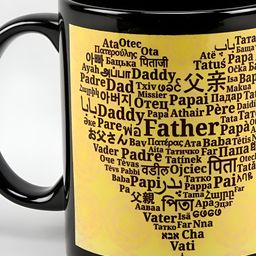fnp Black & Yellow Typography Printed Ceramic Glossy Mug 325ml-picture-5