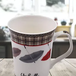 Kookee White & Black Printed Ceramic Mug 325 ML-image-11