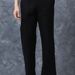 The Roadster Lifestyle Co Linen Relaxed-Fit Regular Trousers-picture-41