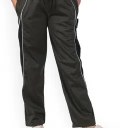 IndiWeaves Girls Mid-Rise Side Panel Detailed Track Pants image 1