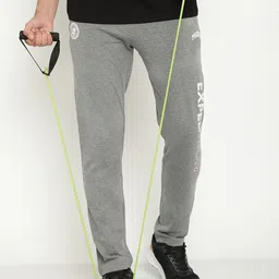 Octave Men Typography Printed Cotton Track Pants image 1