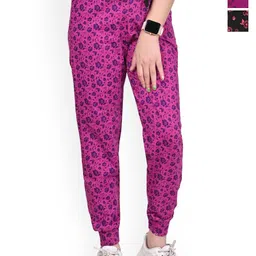 BAESD Girls Pack Of 3 Floral Printed Pure Cotton Joggers-picture-37