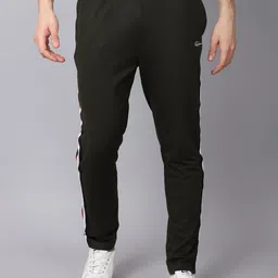 Rodamo Men Green Solid Slim-Fit Track Pants-image-34