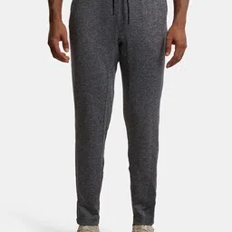 Jockey Men Grey Melange Solid Straight Fit Stay-Dry Track Pants-picture-20