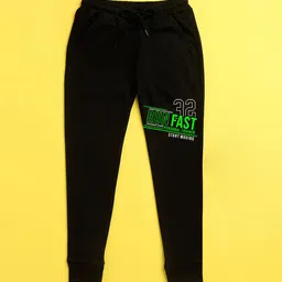 NUSYL Kids Black Printed Joggers-picture-37