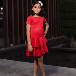 PICCOLO Girls Piccolo- Suede Layered Dress-picture-40