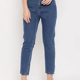 CAMLA Women Mid-Rise Clean Look Cotton Jeans-image-90
