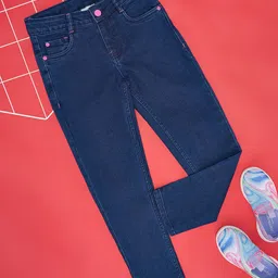 Pantaloons Junior Girls Clean Look No Fade Jeans-image-3