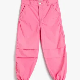 Koton Girls Clean Look Mid-Rise Pure Cotton Jogger Jeans image 1