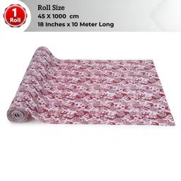 LooMantha Pink & White Floral Printed Water Resistant Shelf Liner Organisers image 1