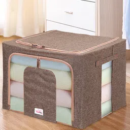 BlushBees Brown Solid Wardrobe Storage Box image 1