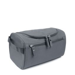 HOUSE OF QUIRK Grey Solid Makeup Organisers-picture-0
