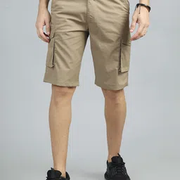 Bushirt Men Mid-Rise Cotton Cargo Shorts-picture-13