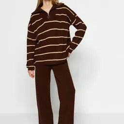 Trendyol Striped Sweater And Trousers-picture-5