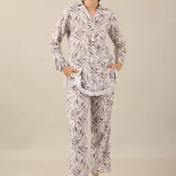 SANSKRUTIHOMES Printed Shirt Collar Neck Pure Cotton Shirt With Trousers-picture-19