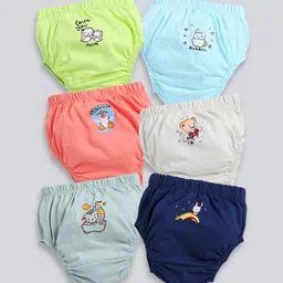 MooNKids Infant Pack Of 6 Printed Cotton Basic Briefs MK_Bloomer_62-image-34