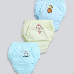 MooNKids Infants Pack of 3 Printed Detail Cotton Basic Briefs-picture-34