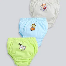 MooNKids Kids Pack Of 3 Printed Cotton Basic Briefs-picture-48