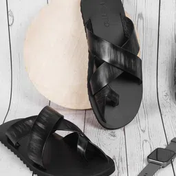 Metro Men Leather Comfort Sandals-picture-25
