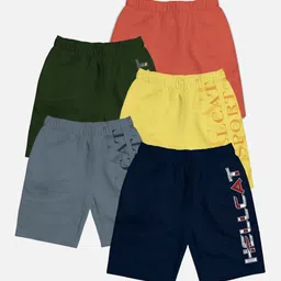 HELLCAT Pack of 5 Boys Printed Mid Rise Cotton Shorts-picture-39