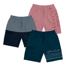 HELLCAT Girls Pack Of 3 Printed Mid-Rise Cotton Sports Shorts-image-71