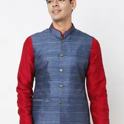 Ethnicity Men Woven Nehru Jacket-image-67