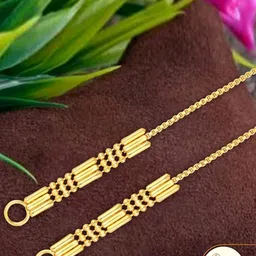 Vighnaharta Set Of 4 Gold-Toned Ear Chains-picture-16