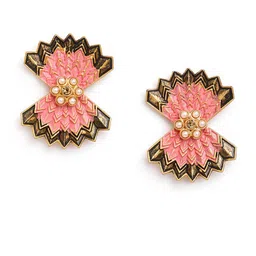 Anouk Brass-Plated Floral Beaded Drop Earrings-picture-17