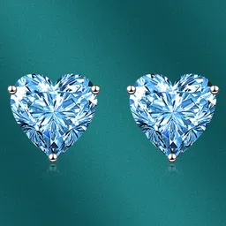 Designs & You Heart Shaped Studs Earrings-picture-13