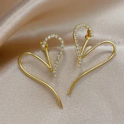 Krelin Heart Shaped Studs Earrings-picture-29