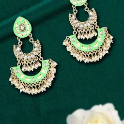 Anouk 24CT Gold-Plate Stone-Studded Classic Chandbalis-picture-31