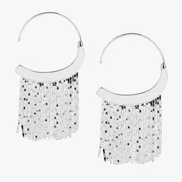 Kazo Silver-Plated Contemporary Drop Earrings-picture-57