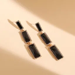 SOHI Gold-Plated Drop Earrings image 1