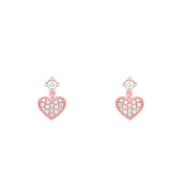GIVA Rose Gold Plated Zircon Sterling Silver Drop Earrings-picture-10