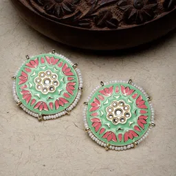 Sukkhi Gold Plated Beaded Studs Earrings-picture-25