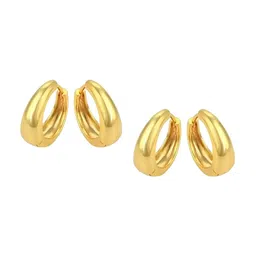 KARISHMA KREATIONS Gold-Plated Contemporary Studs Earrings-picture-19