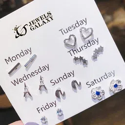 Jewels Galaxy Contemporary Studs Earrings-image-46