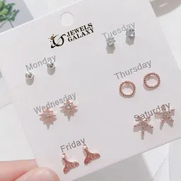 Jewels Galaxy Contemporary Studs Earrings-picture-40