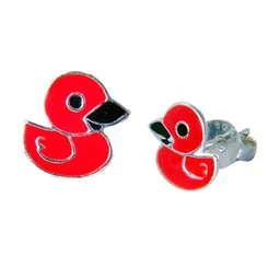 Abhooshan Girls 92.5 Sterling Silver Contemporary Studs Earrings-image-89