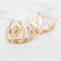 VAGHBHATT Gold-Plated Geometric Studs Earrings-picture-25