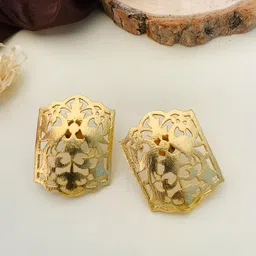 ABDESIGNS Gold-Plated Classic Brass Studs Earrings-picture-19